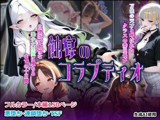 蝕宴のコラプティオ 万能の天才と呼ばれたクラスの委員長が自堕落で怠惰な美少女淫魔に堕ちるまでの十日間❤｜ ファンタジー